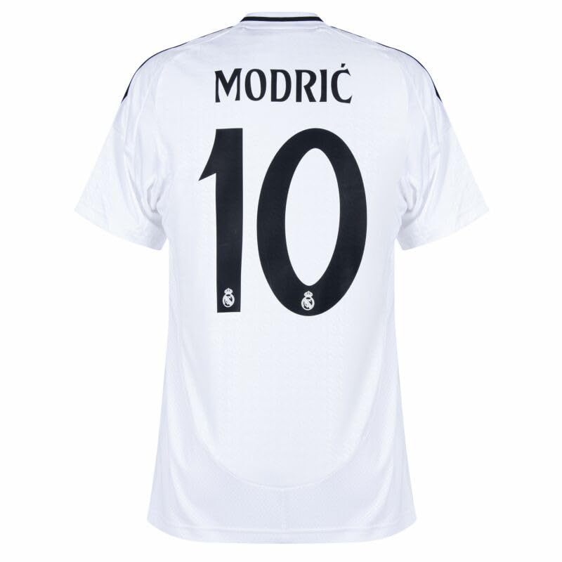 Pro Soccer Specialists Modric #10 Home Soccer Jersey 2024/25 (US Alpha Large Regular Regular White)