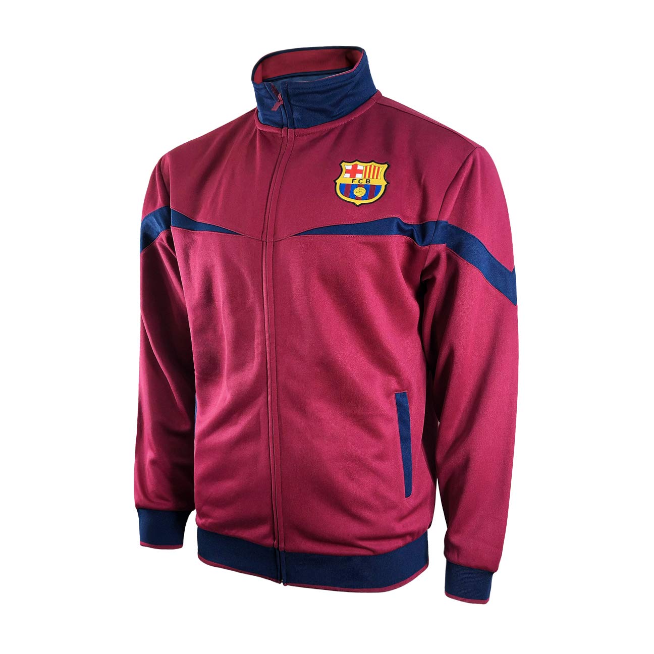 Icon Sports FC Barcelona Full-Zip Barça Track Jacket (Youth Small Red)