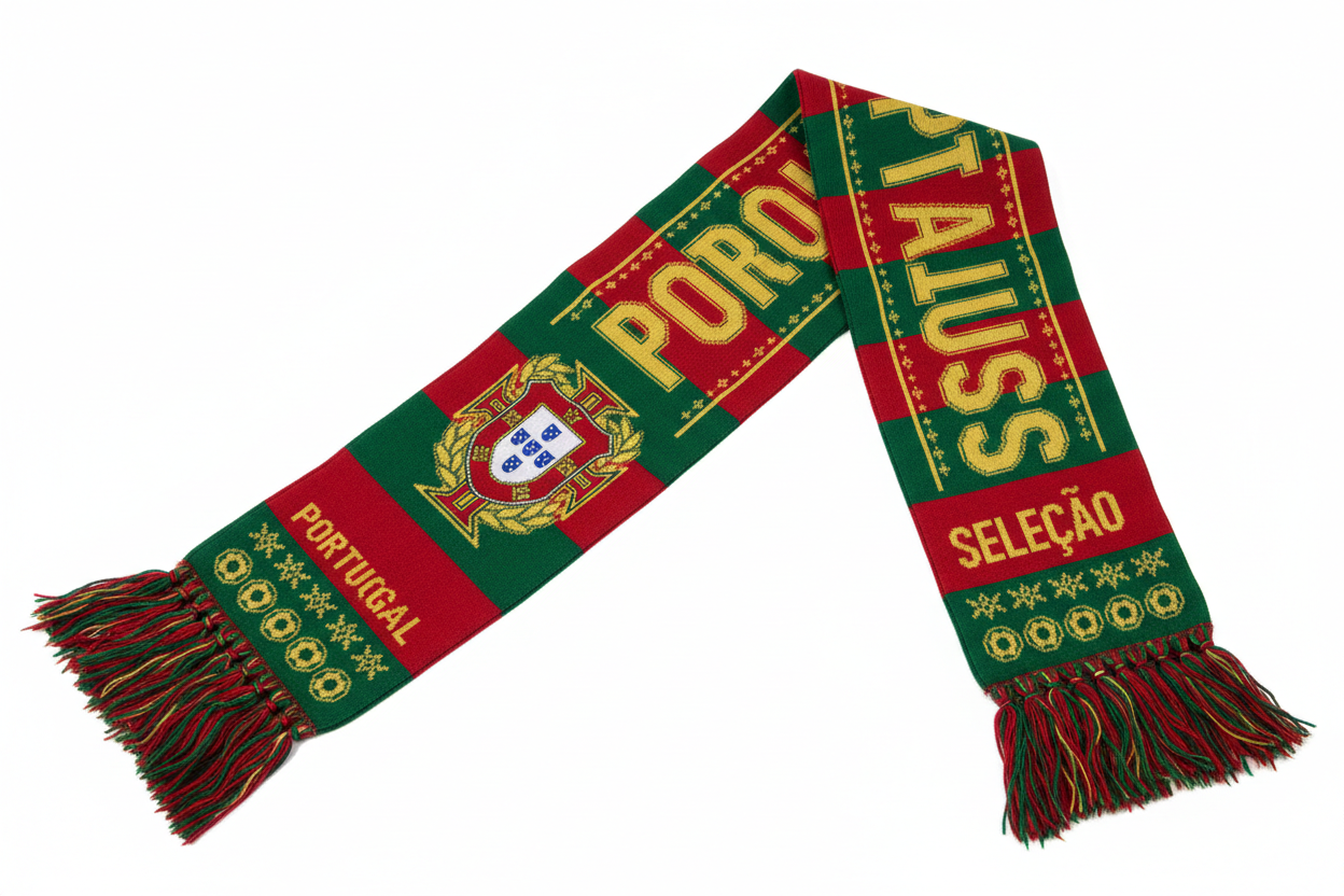 Portugal Soccer Knit Scarf