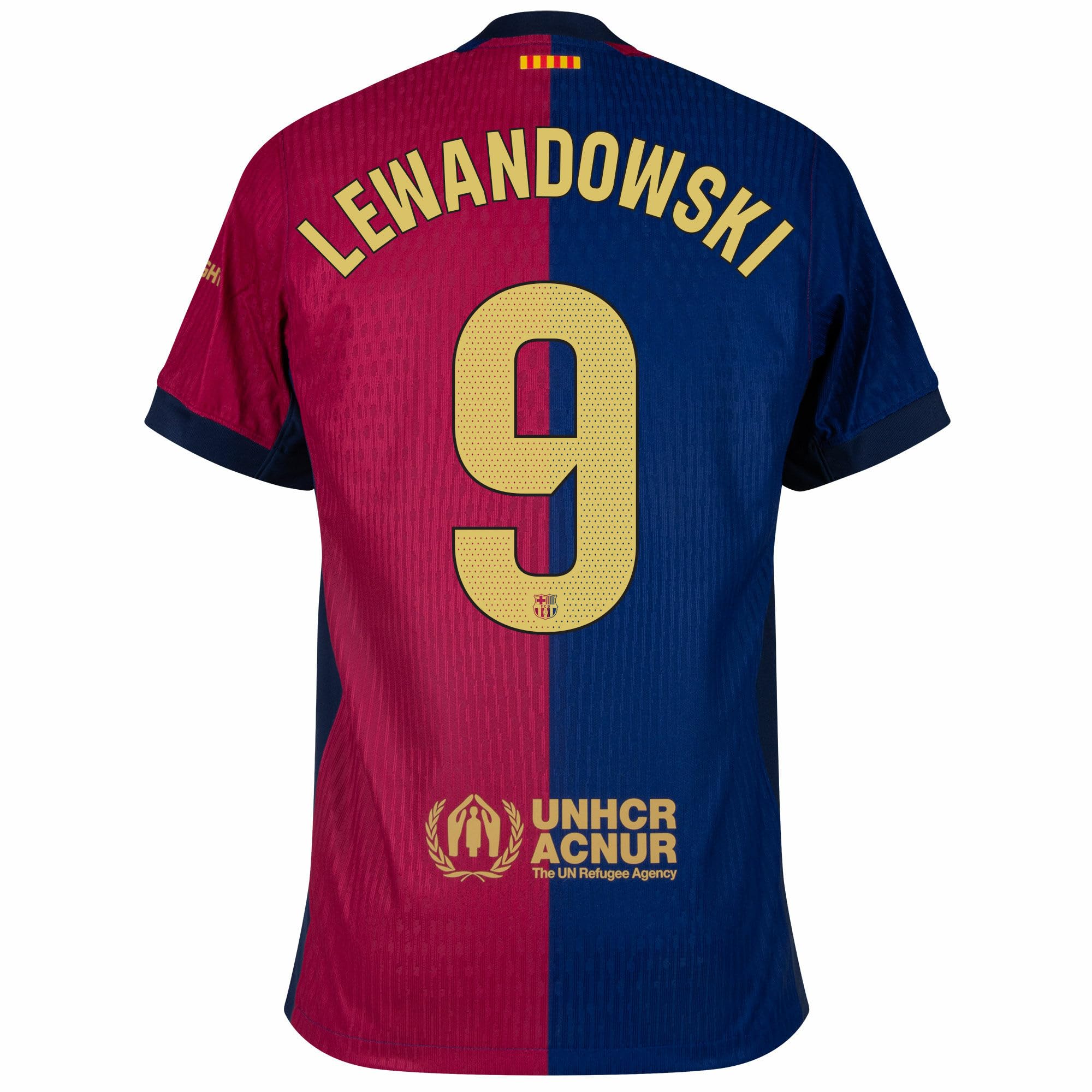 Lewandowski #9 Home Soccer Jersey 2023/24 (Large) Blue/Red