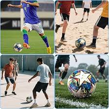 DXBO Soccer Ball Official Match Game Official Size and Weight Size 5 Soccer Ball Indoor and Outdoor Soccer Training Ball Football Match Football Training