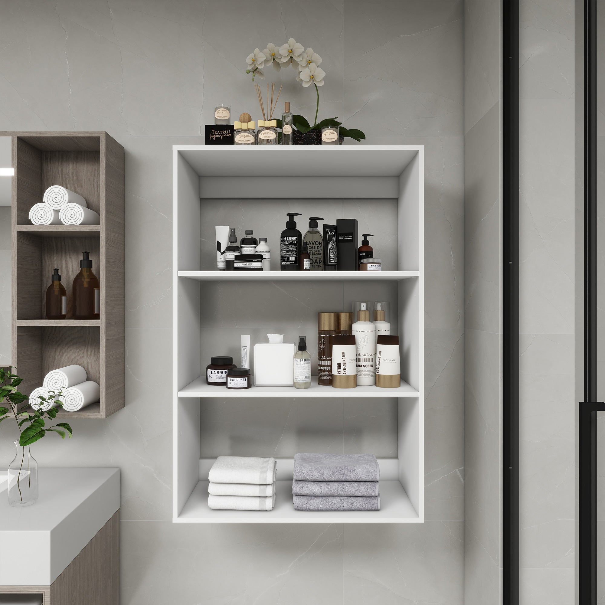 Wood Modular Closet System – Wall Mounted Shelves & Bedroom Organizer