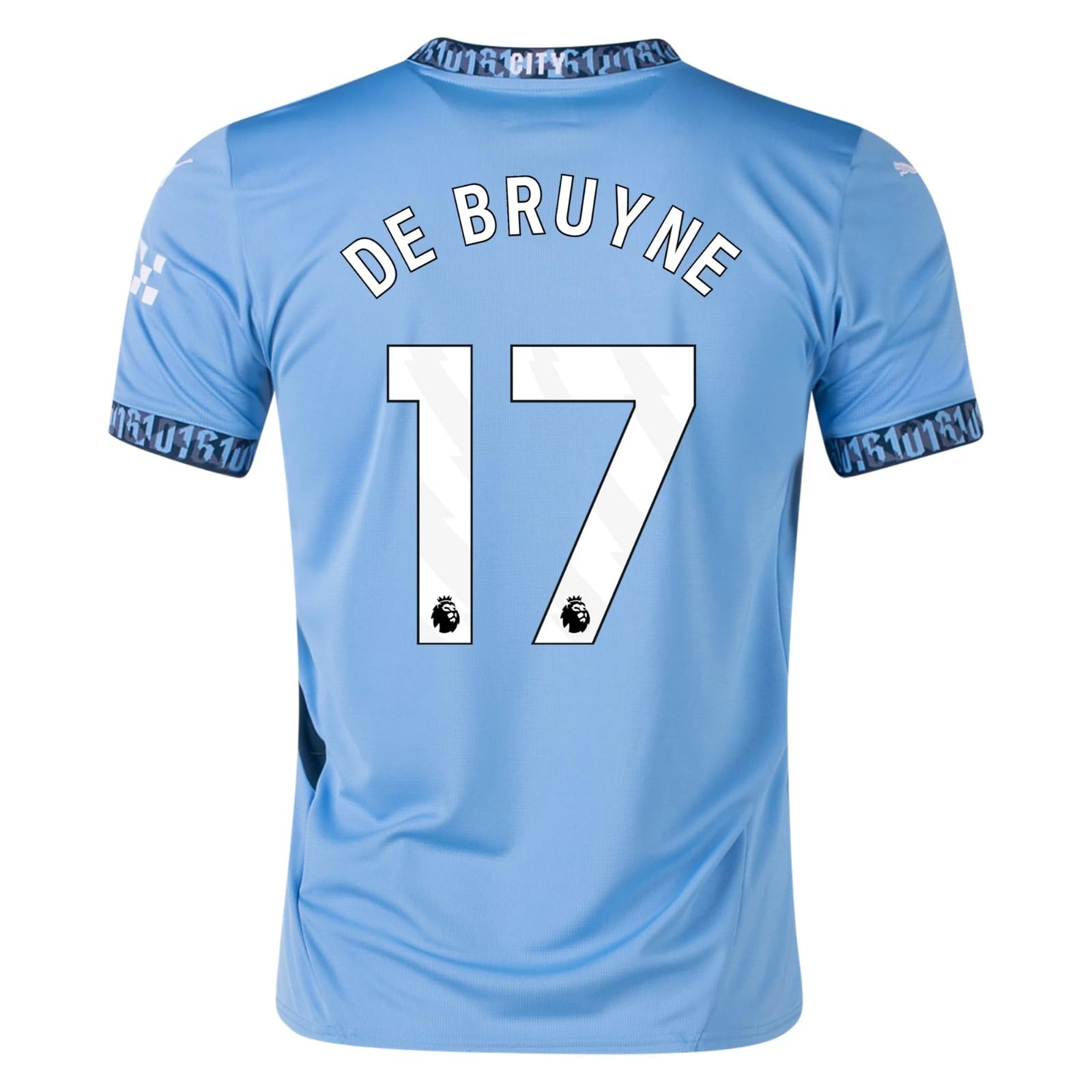 Kevin De Bruyne #17 Home Soccer Jersey 2024/25 (Blue / Medium)