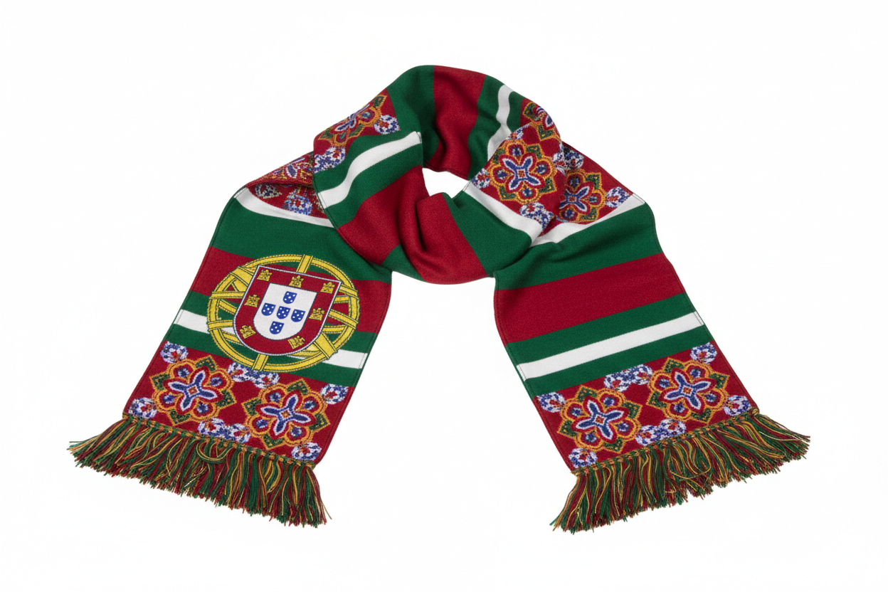 Portugal Soccer Knit Scarf