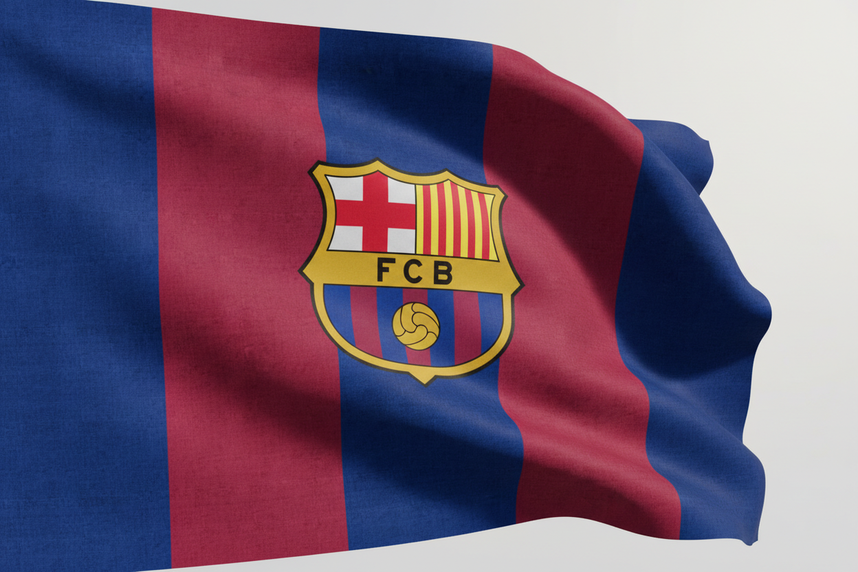 Barcelona Flag Banner 3x5 feet Soccer Durable Indoor or Outdoor Football Soccer 2Grommets